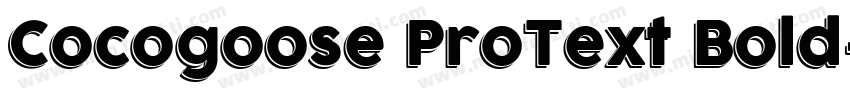 Cocogoose ProText Bold字体转换